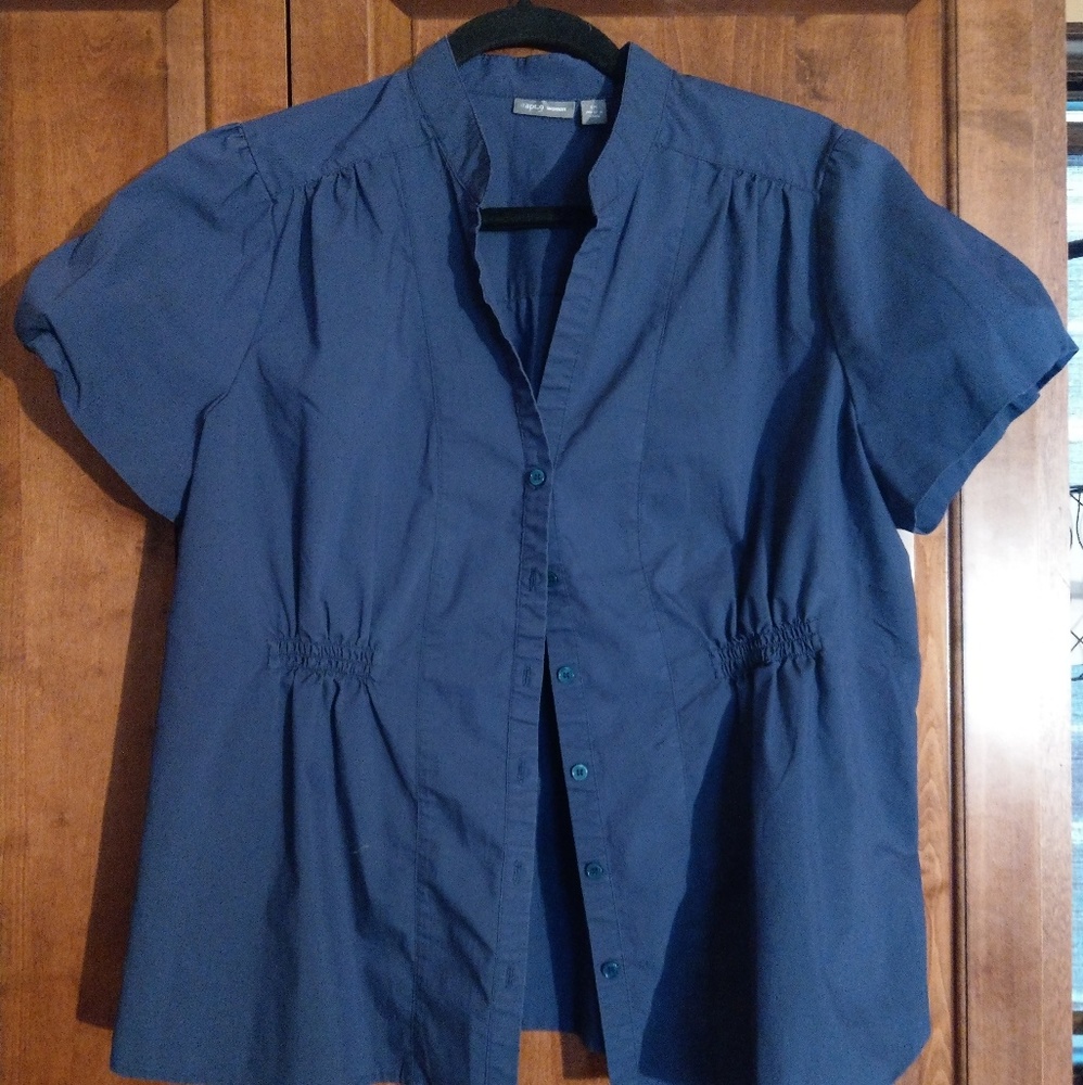 Apt 9 short sleeved blouse with ruching